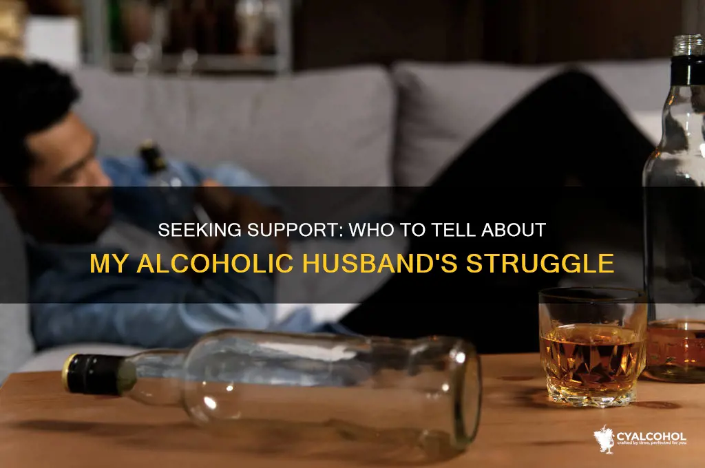 who should i tell about my alcoholic husband