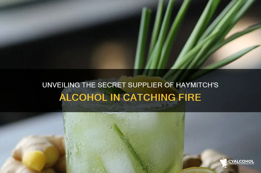 who supplied haymitch with alcohol in catching fire