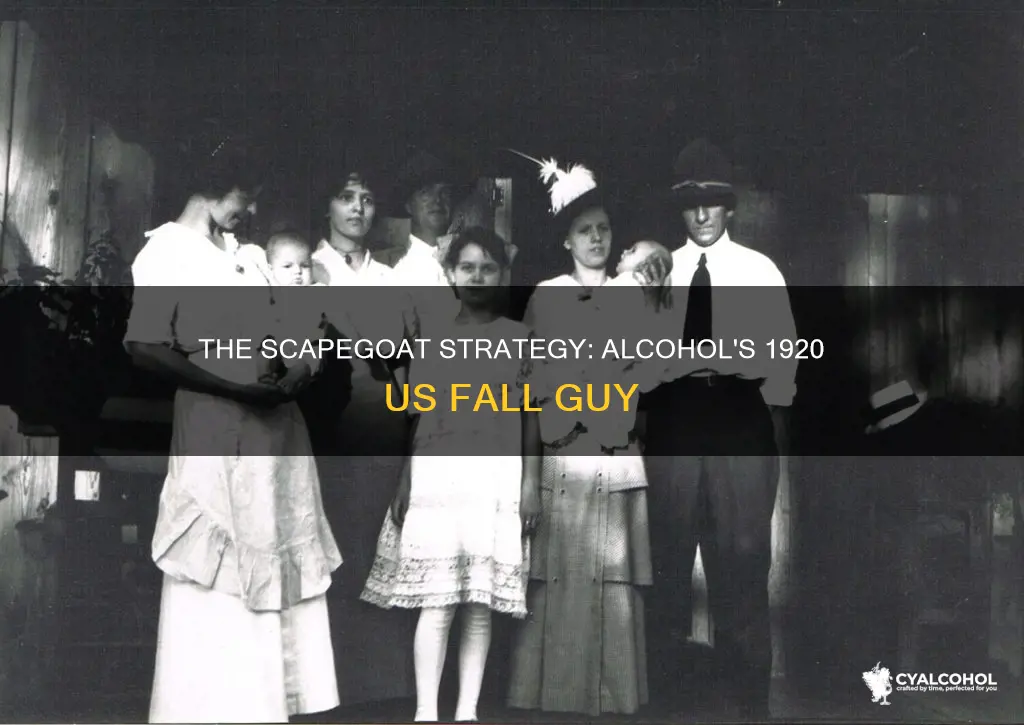 who was the scapegoat in us for alcohol 1920