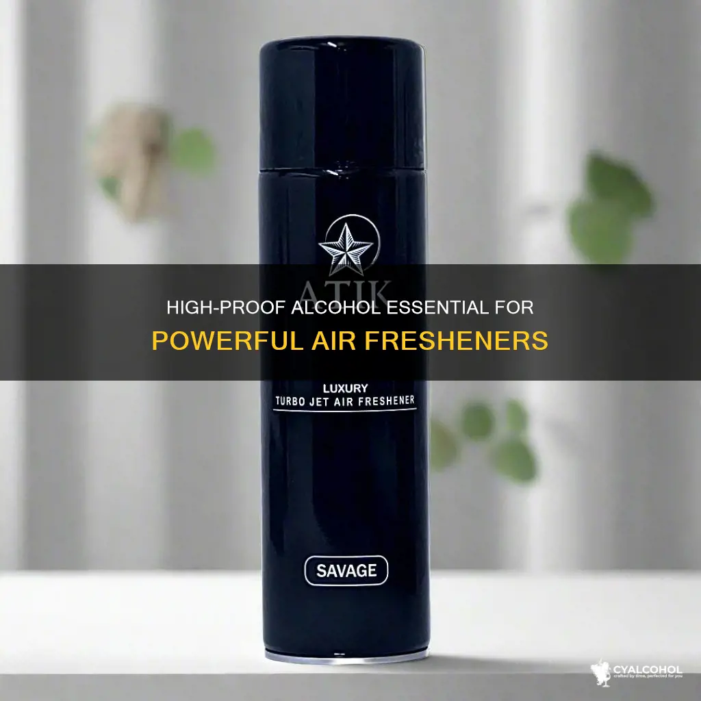 why 151 proof alcohol for essential oil air freshener