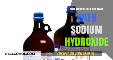 Why Alcohol and Sodium Hydroxide Don't React: A Chemical Explanation