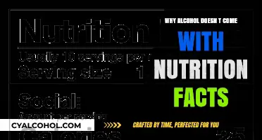Why Alcohol Labels Lack Nutrition Facts: Uncovering the Hidden Truth