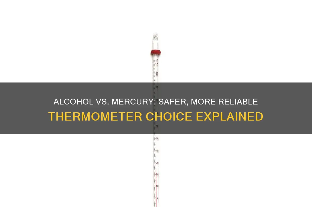why alcohol is preferred over mercury in thermometers