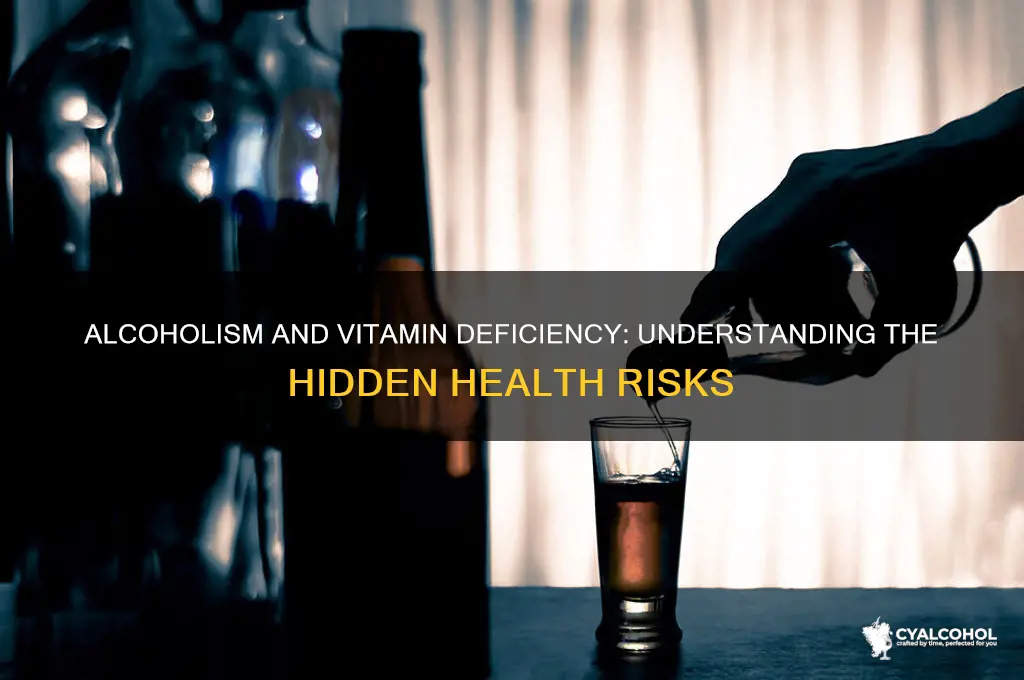 why are alcoholics at risk for vitamin deficiency