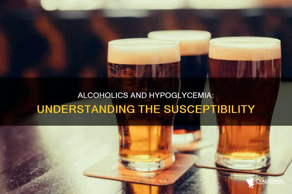 why are alcoholics susceptible to the development of hypoglycemia