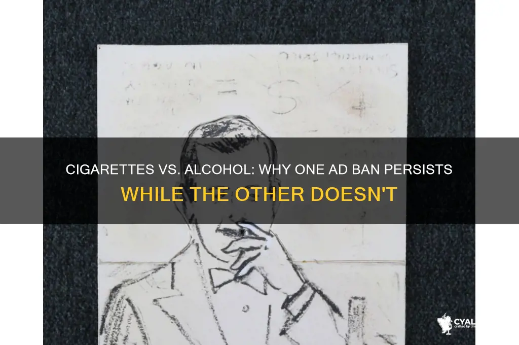 why are cigarette commercial banned but no alcohol