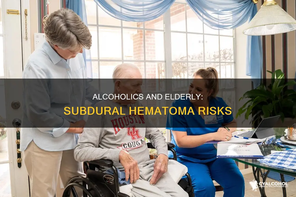 why are elderly and alcoholics at risk for subdural hematomas