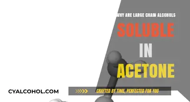 Why Large Chain Alcohols Dissolve in Acetone: Solubility Explained