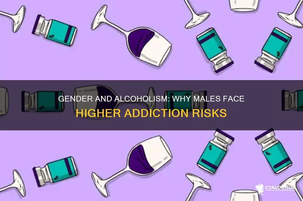 why are males more likely to be alcoholics