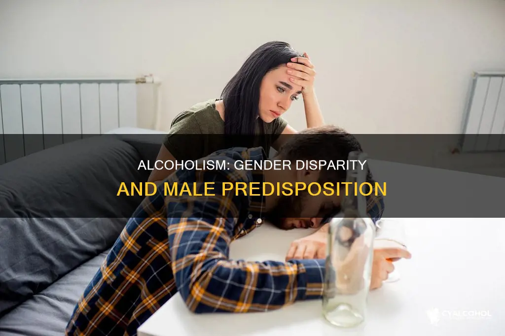 why are men more likely to be alcoholics than women