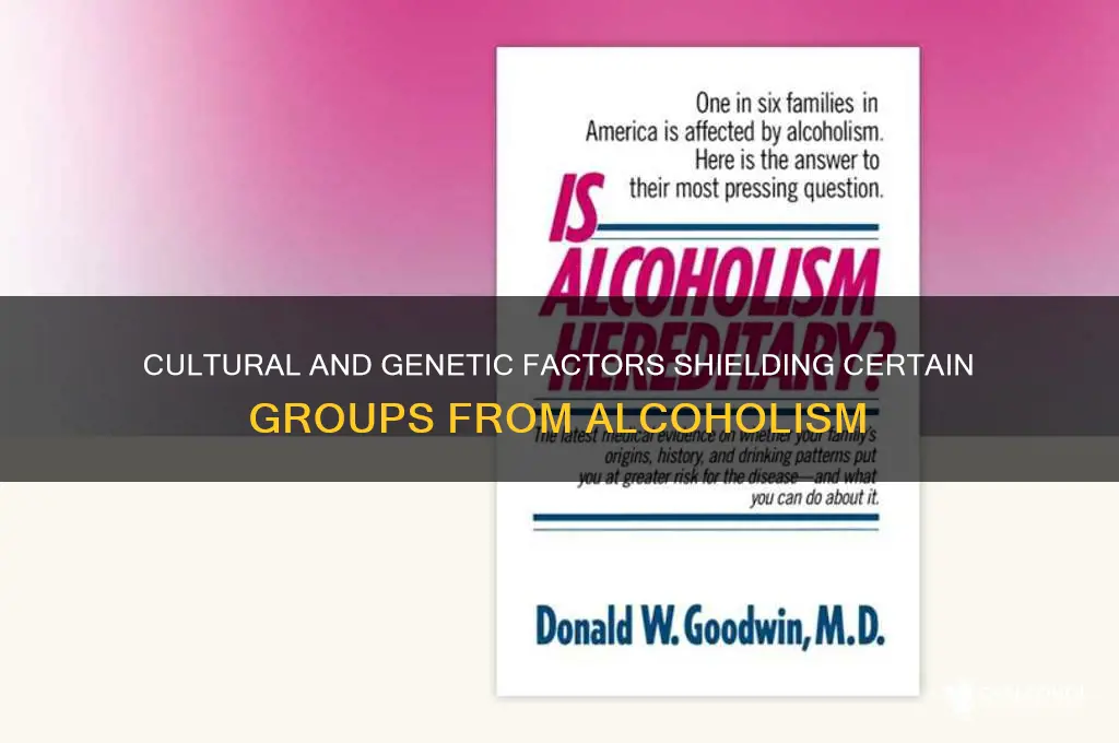 why are some groups less prone to alcoholism