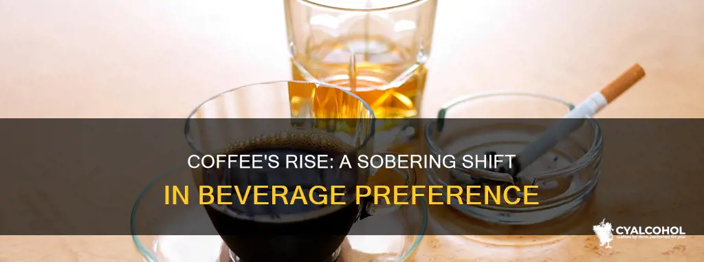 why did coffee come to the preferred over alcoholic beverages