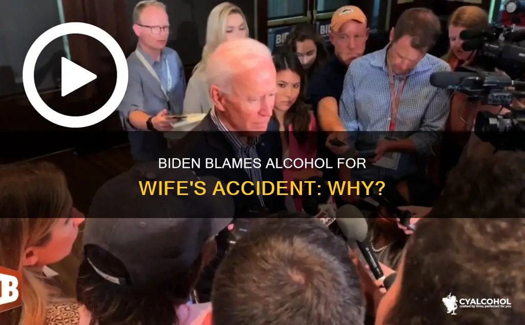why did joe biden blame his wife