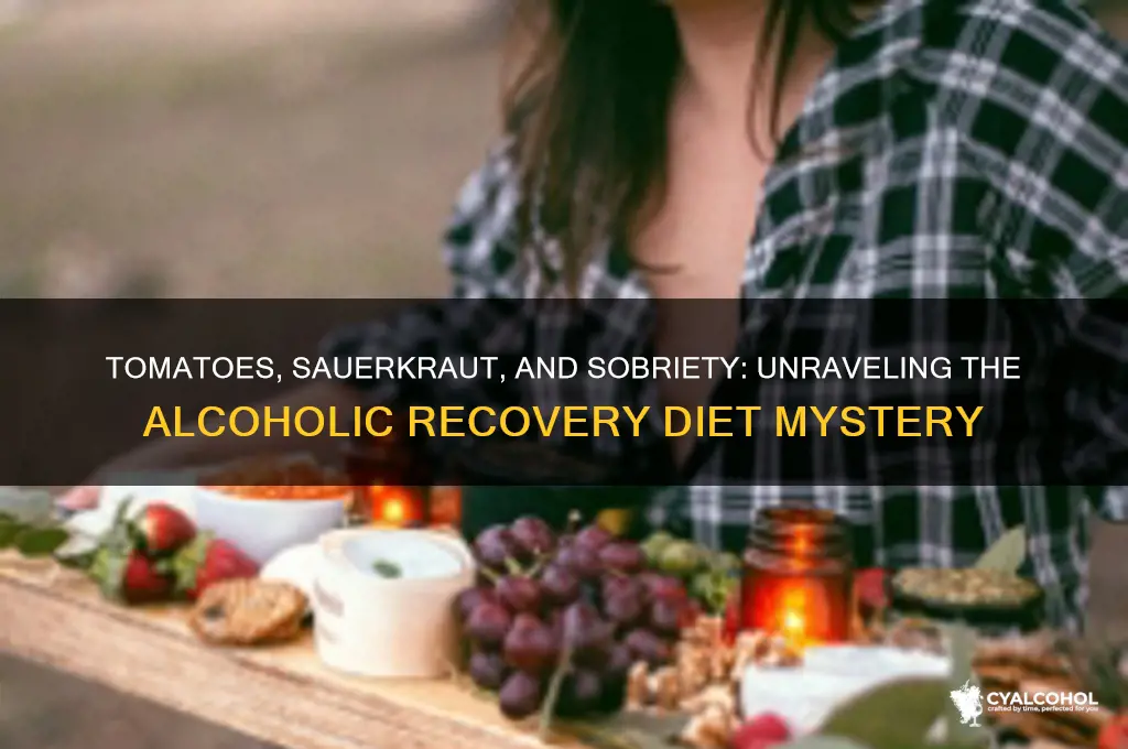 why did they give alcoholics tomatoes and saurkraut