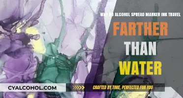 Alcohol Markers: Why Do They Spread Farther?