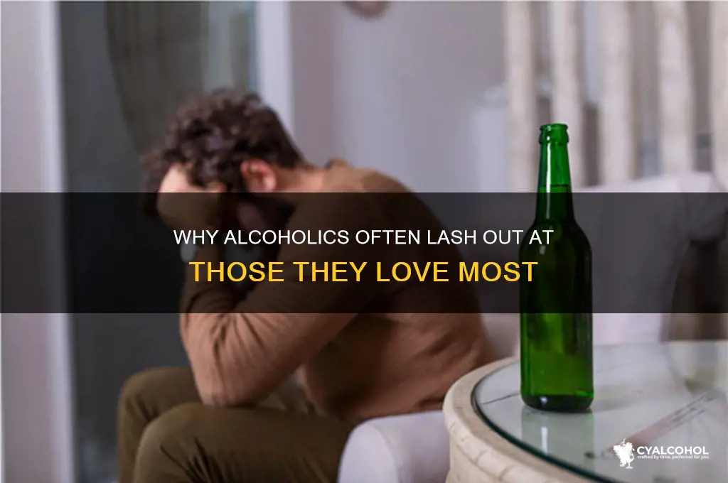 why do alcoholics hate the ones they love