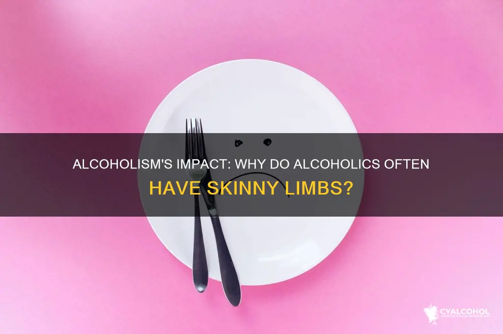 why do alcoholics have skinny arms and legs