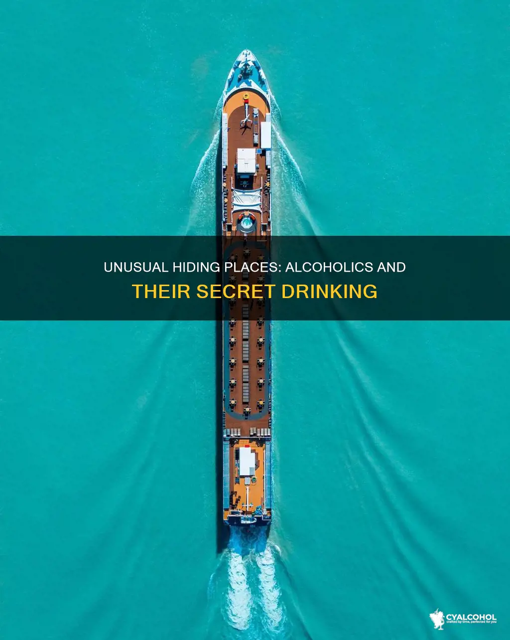 why do alcoholics hide alcohol in unusual places nih