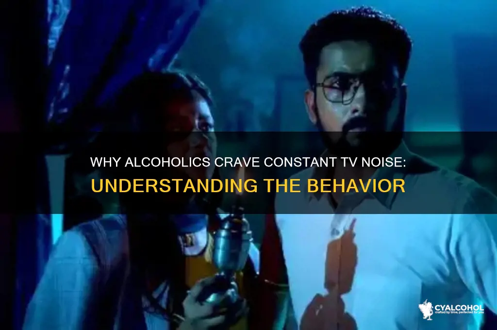 why do alcoholics need the tv on constantly