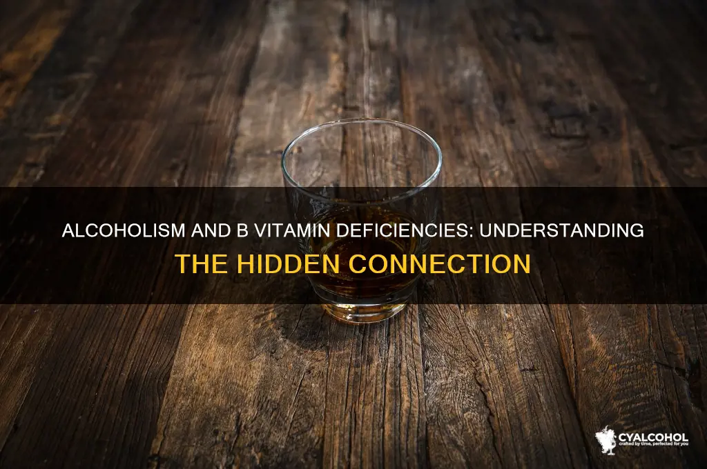why do alcoholics suffer from b vitamin deficiencies