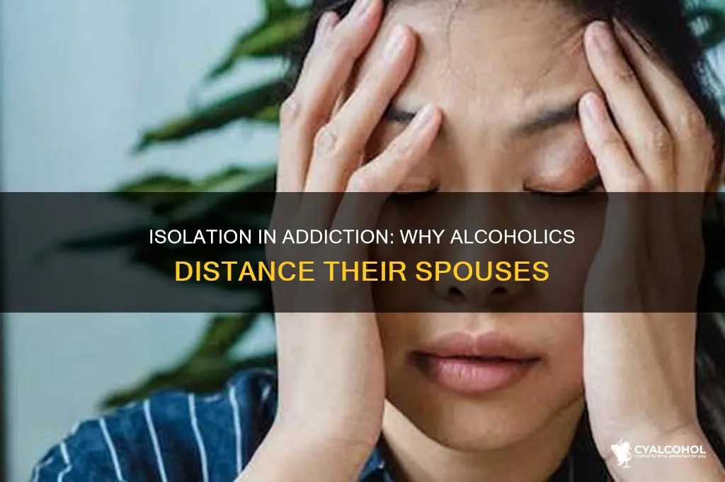 why do alcoholics try to isolate their spouses