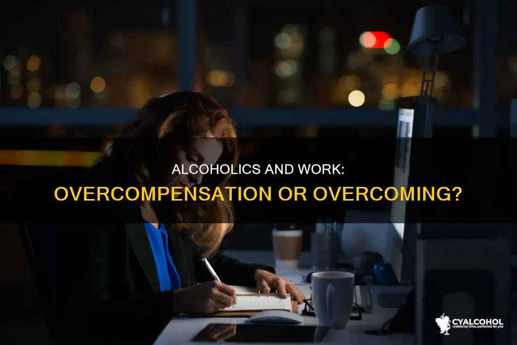why do alcoholics try to over excel at work