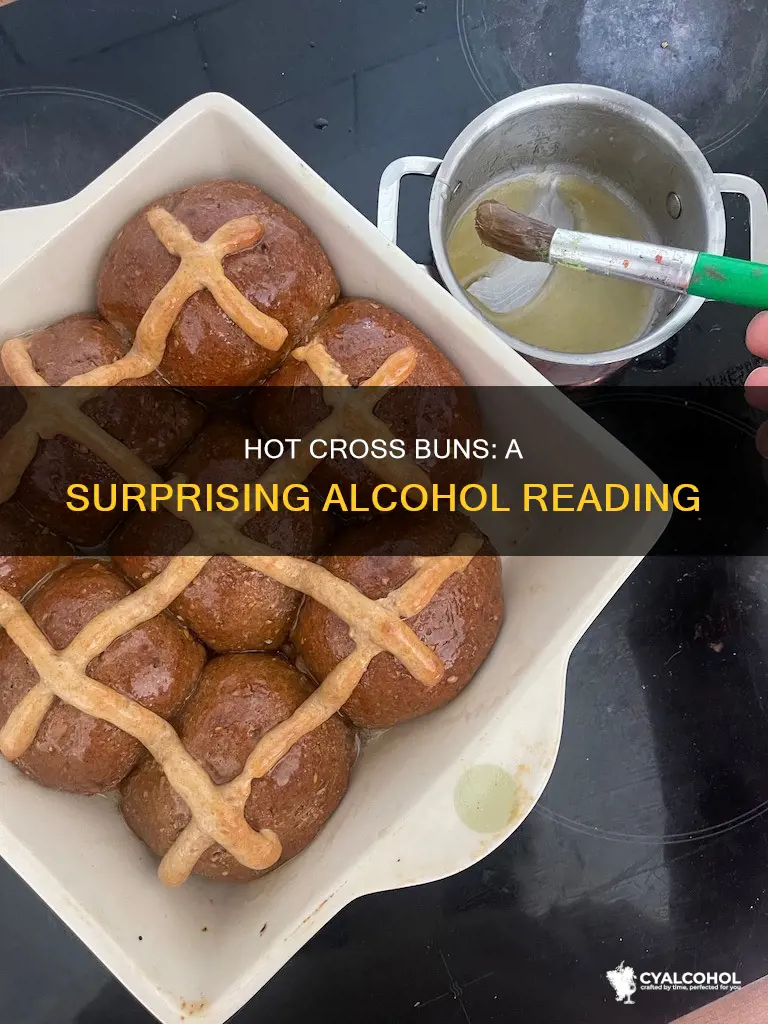 why do hot cross buns give an alcohol reading