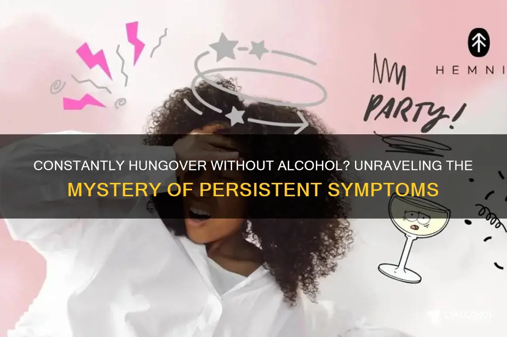 why do i constantly feel hungover without alcohol