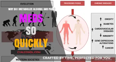 Metabolism Mystery: Why My Body Processes Alcohol, Pain Meds Faster