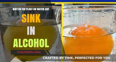 How Ice Floats and Sinks: Water vs Alcohol