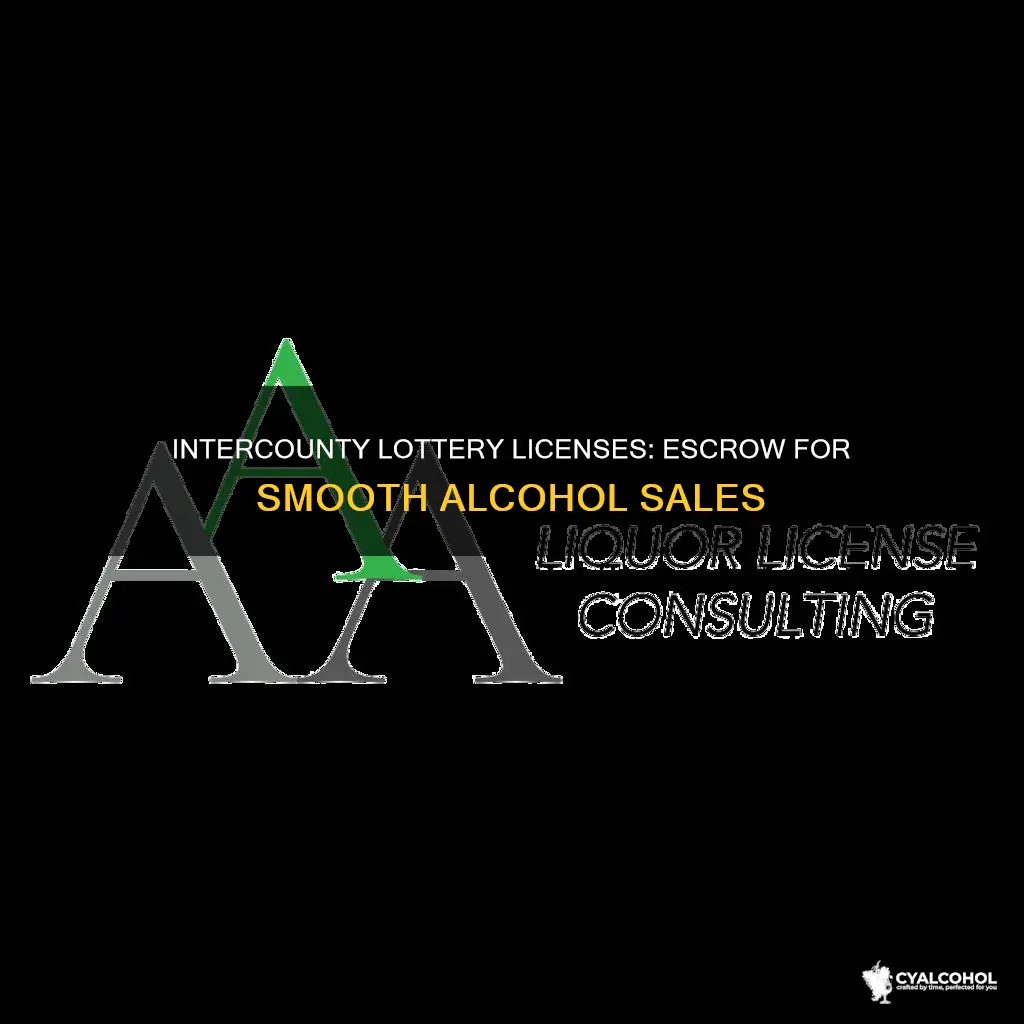 why do intercounty lottery alcohol and beverage licenses require escrow