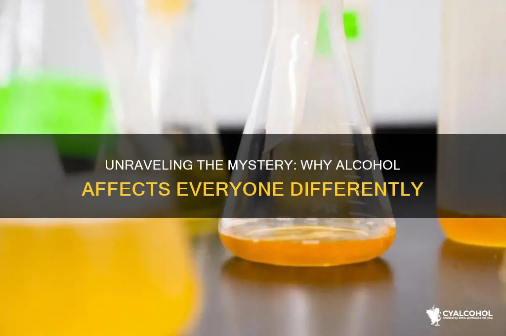 why do people react differently to different alcohol