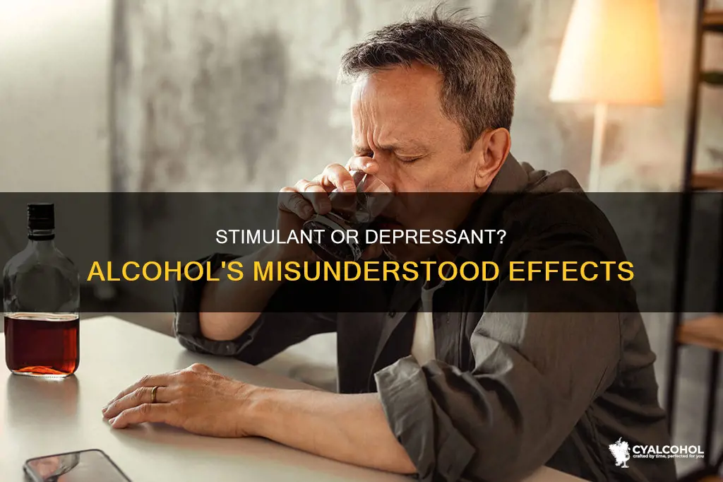 why do some people mislabel alcohol as a stimulant