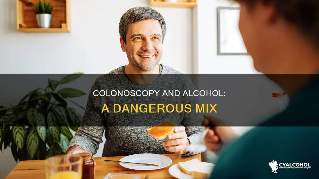 why do they recommend no alcohol after a colonoscopy