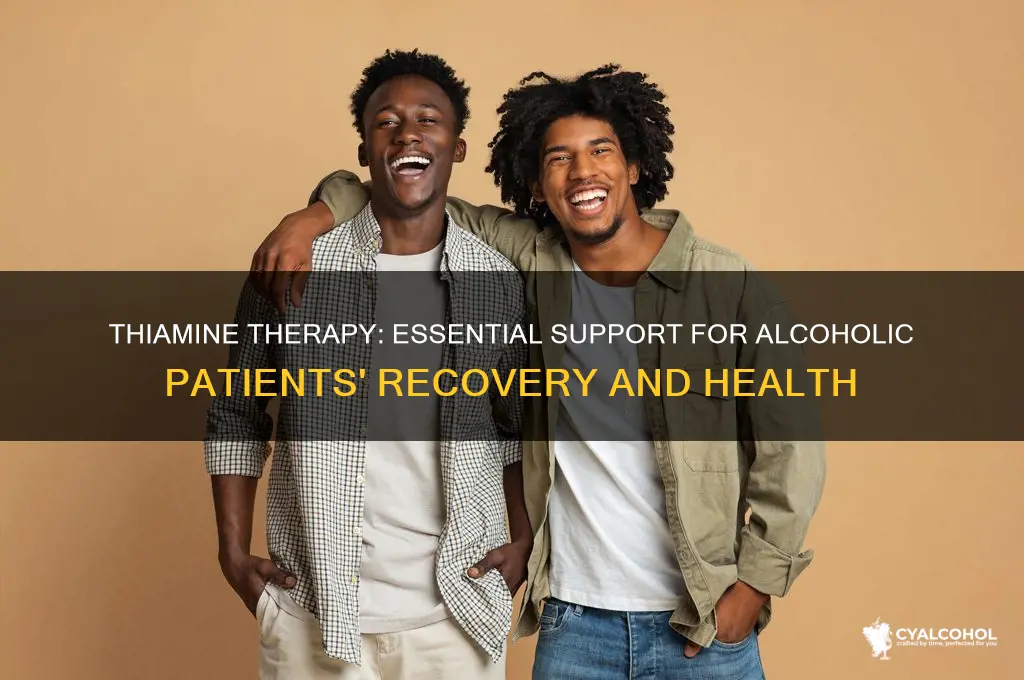 why do we give thiamine for alcoholic patients