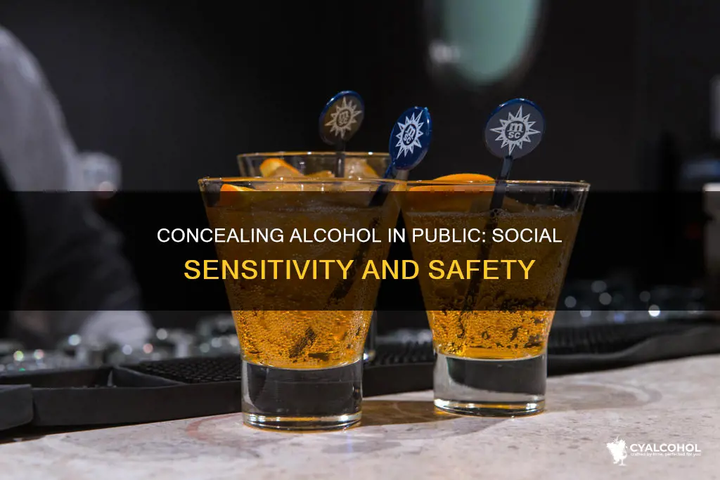 why do you have to cover alcohol in public