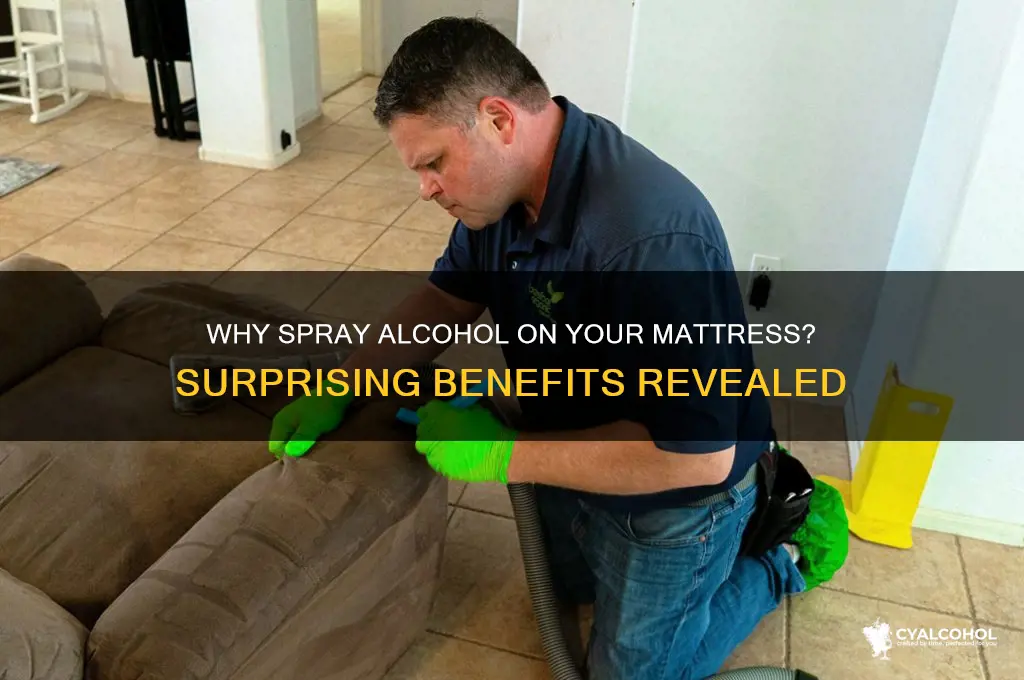 why do you spray alcohol on your mattress