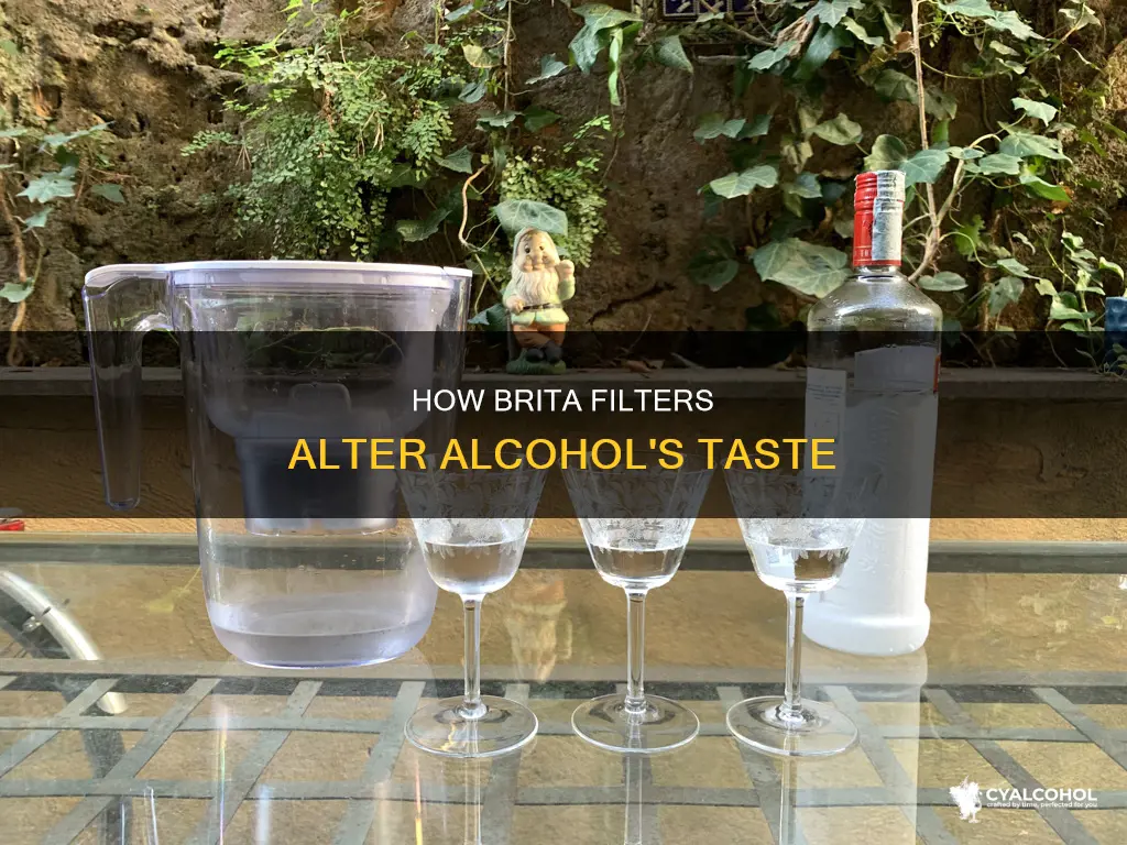 why does a brita filter change the taste of alcohol