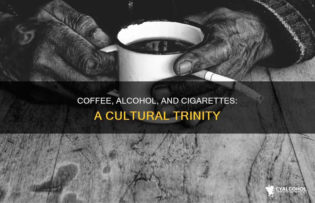 why does a cigarette go well with coffee and alcohol