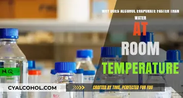 Alcohol Evaporation: Faster than Water?