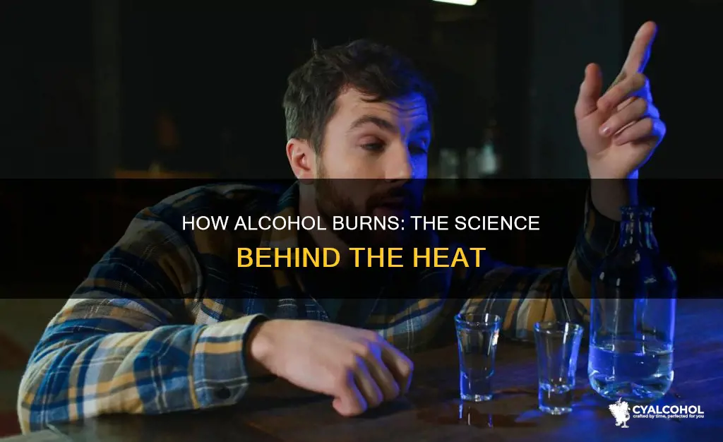 why does alcohol feel hot when i swallow it