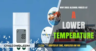 Why Alcohol Freezes at Lower Temperatures: Science Explained