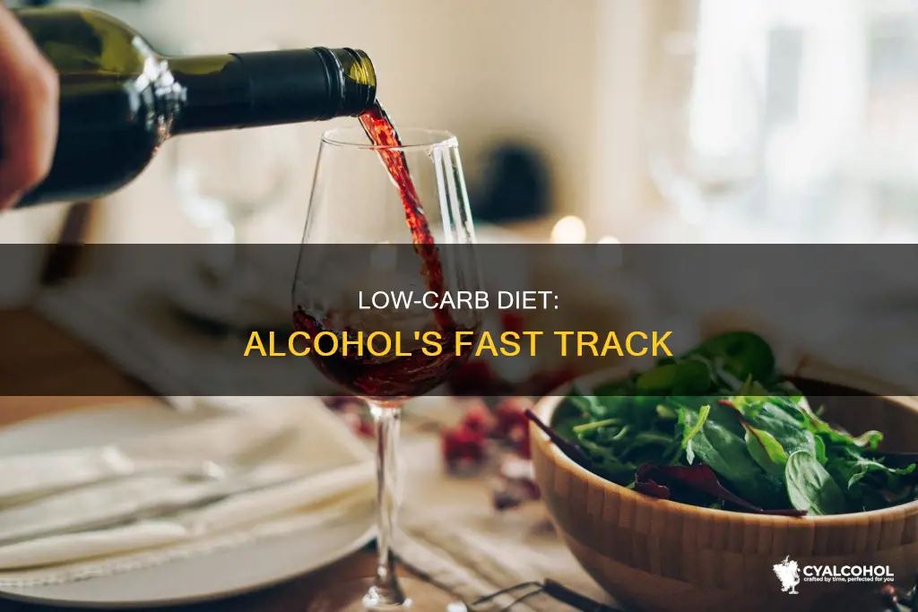 why does alcohol hit faster on low carb diet