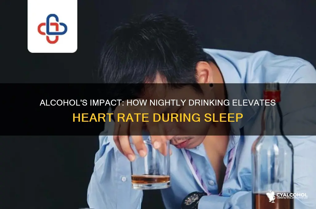 why does alcohol increase heart rate while sleeping