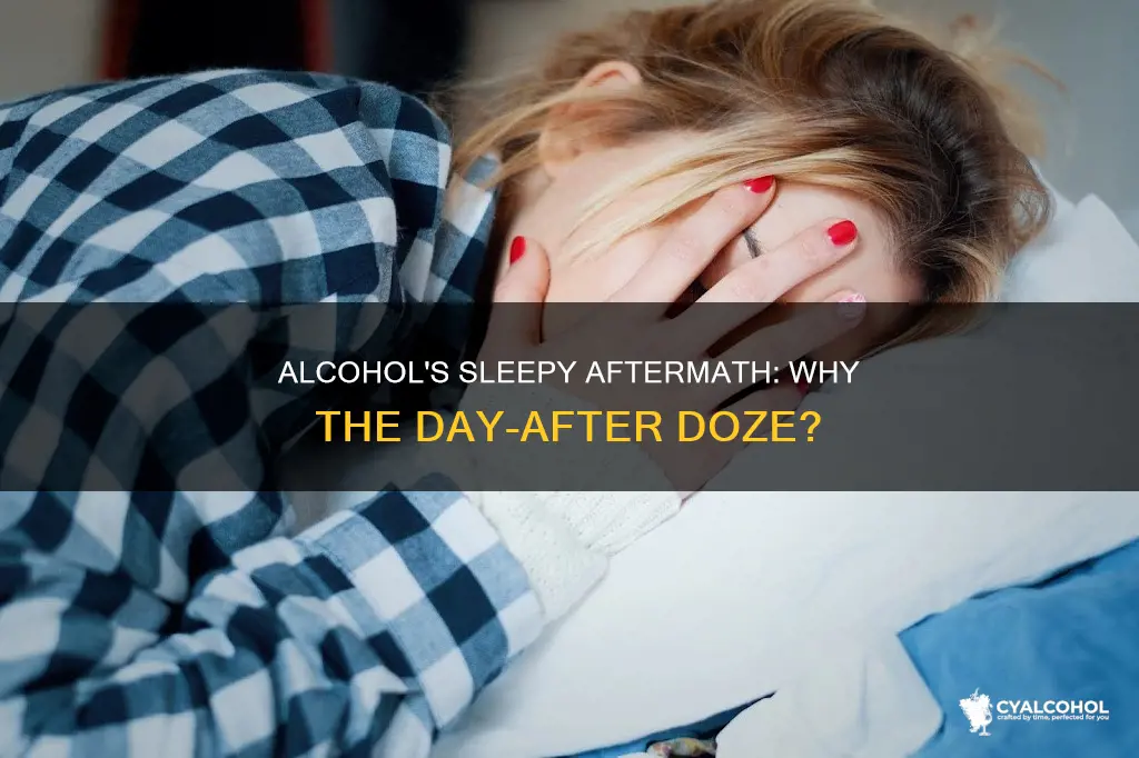 why does alcohol male me sleepy for days afterwards