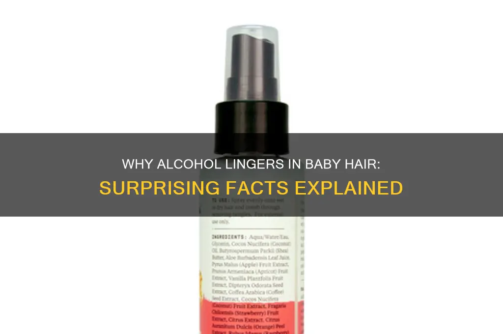 why does alcohol stay a baby