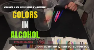 Black Ink's Rainbow Secrets in Alcohol