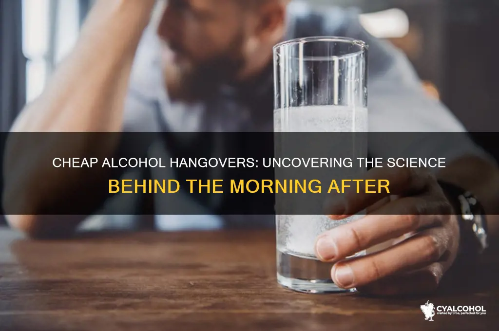 why does cheap alcohol give you a hangover