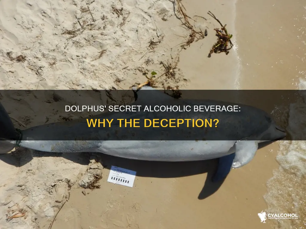 why does dolphus let people believe it is alcohol