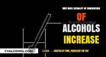 Understanding the Rising Enthalpy of Combustion in Alcohol Chains